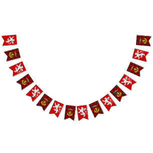 Wallace Coat of Arms Shield & Tartan  Bunting