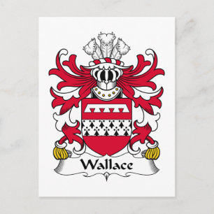 Wallace Family Crest Postcard