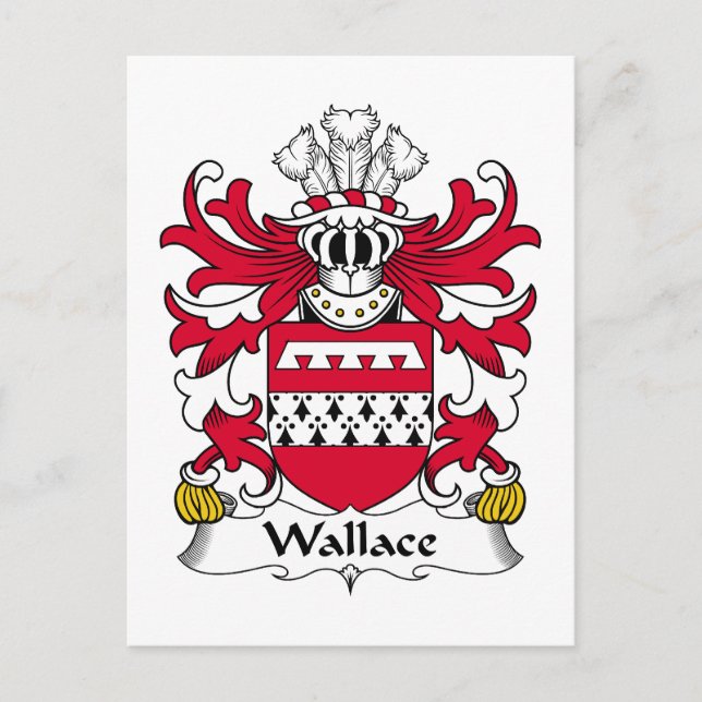 Wallace Family Crest Postcard (Front)