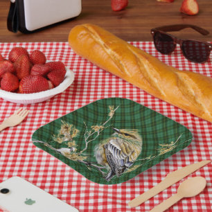  Wallace Hunting Scottish Clan Tartan Christmas  Paper Plate