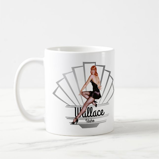 Wallace Idaho Pinup Girl V2 Coffee Mug (Left)