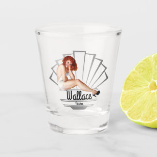 Wallace Idaho Pinup Girl V4 Shot Glass