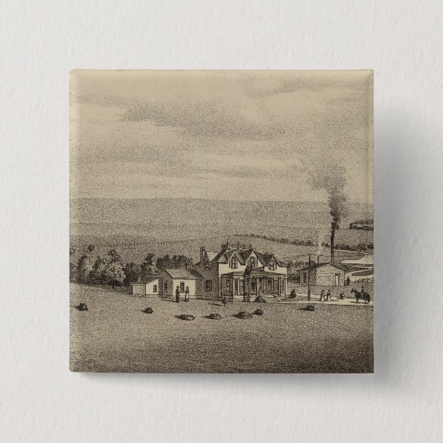 Wallace, Kansas 15 Cm Square Badge (Front)