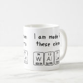 Wallace periodic table name mug (Front Right)