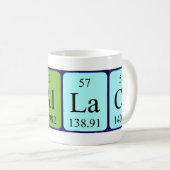 Wallace periodic table name mug (Front Right)