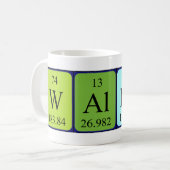 Wallace periodic table name mug (Front Left)
