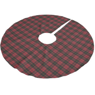 Wallace Red Hunting Scottish Tartan Brushed Polyester Tree Skirt