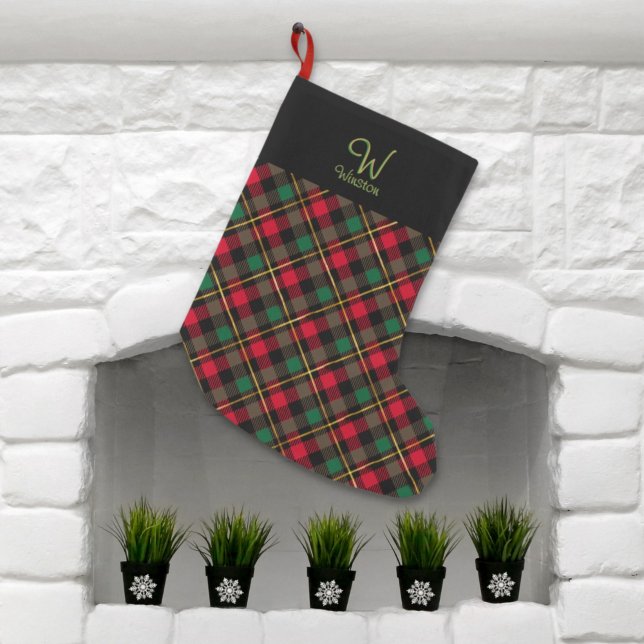 Wallace Red Plaid Small Christmas Stocking (Creator Uploaded)