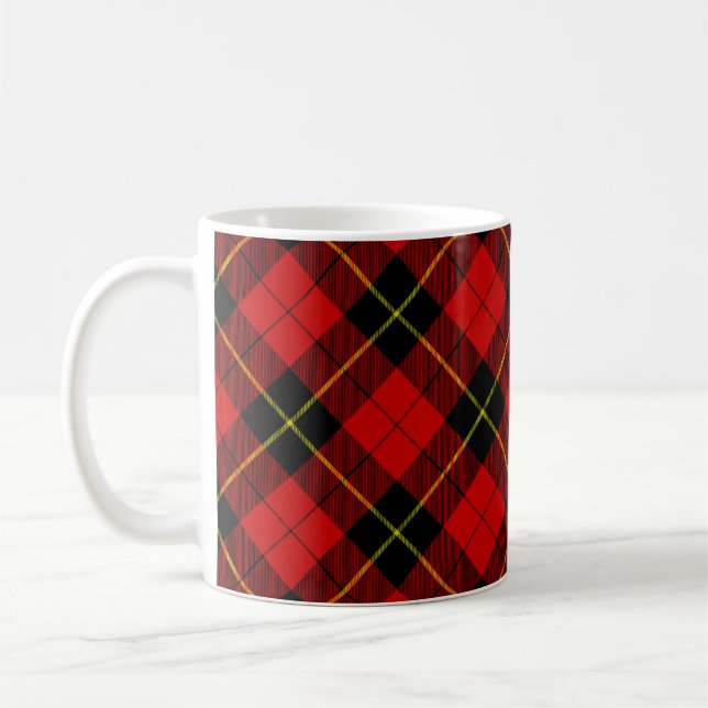 Wallace Red Tartan Coffee Mug (Left)