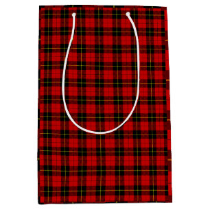 Wallace Red Tartan Medium Gift Bag