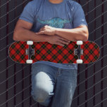 Wallace Red Tartan Skateboard<br><div class="desc">The Clan Wallace is a Lowlands Scottish Clan and is officially recognised as such by the Lord Lyon King of Arms. The most famous member of the clan was the Scottish patriot William Wallace of the late 13th and early 14th centuries. This tartan is known as the "Wallace dress" tartan...</div>