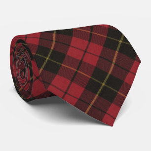 Wallace Red Weathered Scottish Tartan Tie