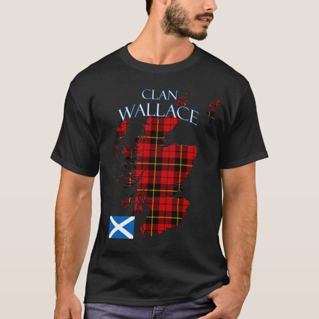Wallace Scottish Clan Tartan Scotland T-Shirt (Front)
