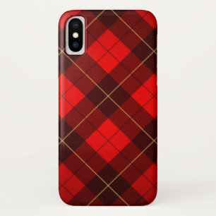 Wallace tartan background iPhone x case