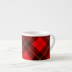 Wallace tartan background espresso cup