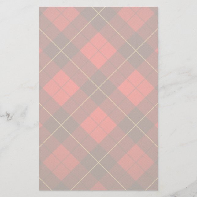 Wallace tartan background stationery (Front)