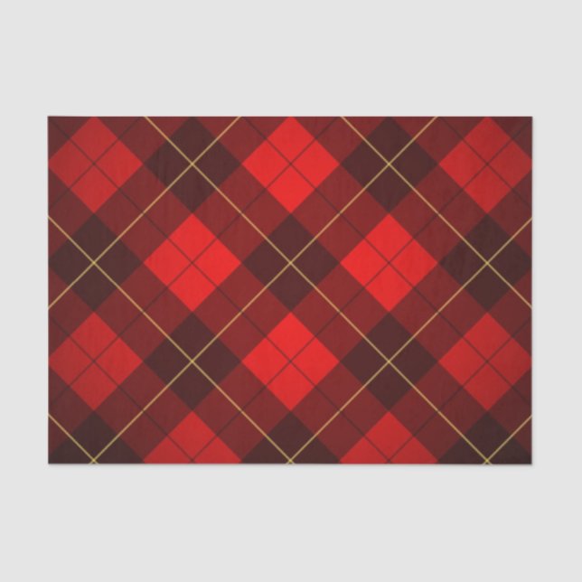Wallace tartan background tissue paper (Front)