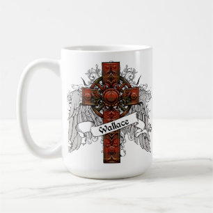 Wallace Tartan Cross Coffee Mug