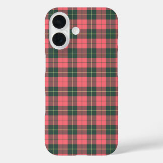 Wallace Tartan Pink and Green Plaid iPhone 16 Case