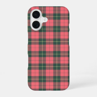 Wallace Tartan Pink and Green Plaid iPhone 16 Case