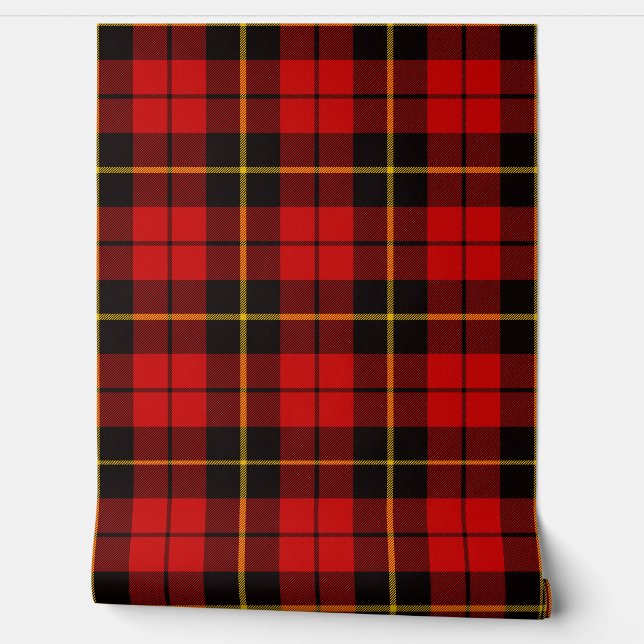 Wallace Tartan Plaid Scottish Clan Wallpaper (Unrolling)