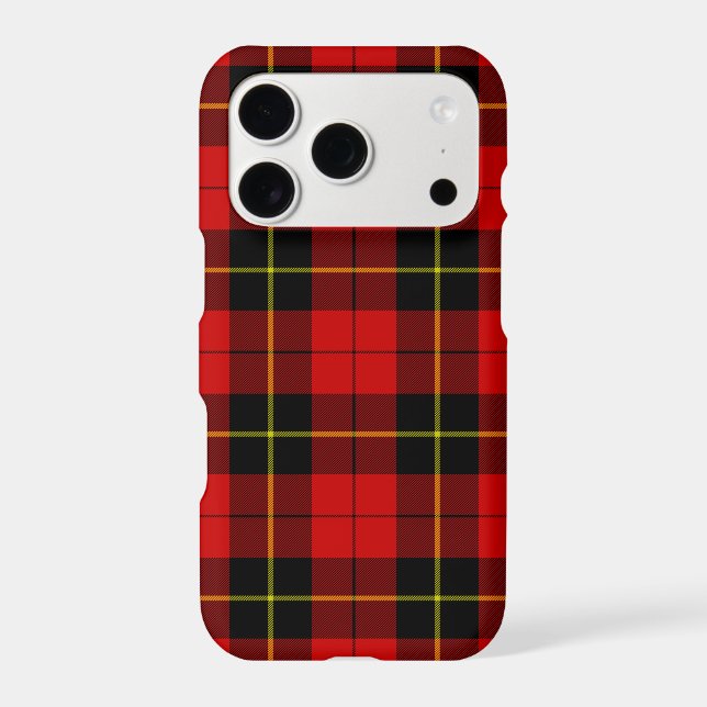 Wallace tartan red black plaid (Back)