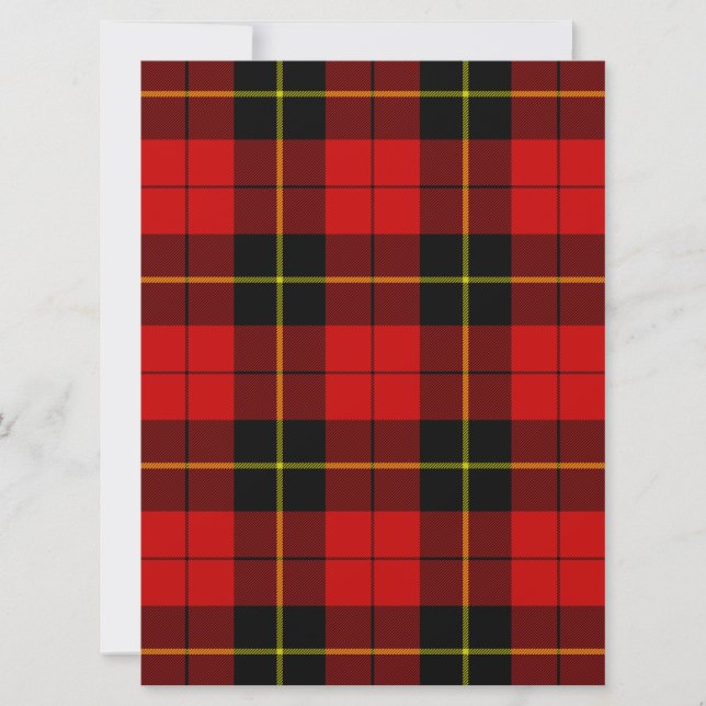 Wallace tartan red black plaid (Front)