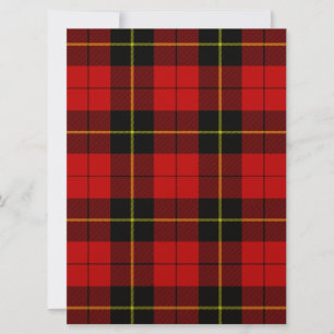 Wallace tartan red black plaid