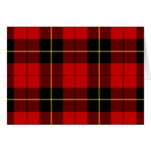 Wallace tartan red black plaid