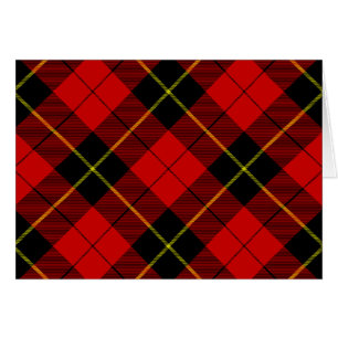 Wallace tartan red black plaid