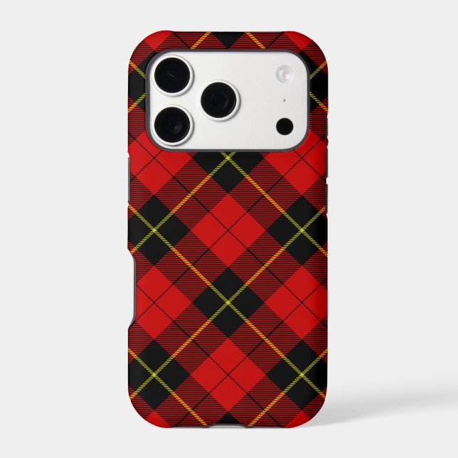 Wallace tartan red black plaid (Back)