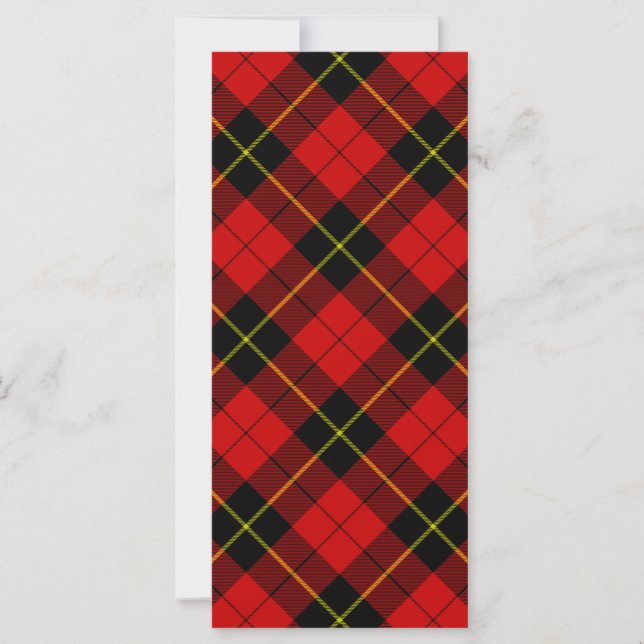 Wallace tartan red black plaid (Front)