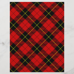 Wallace tartan red black plaid