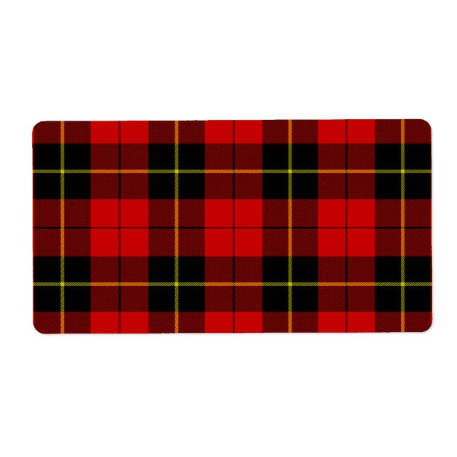 Wallace tartan red black plaid (Front)