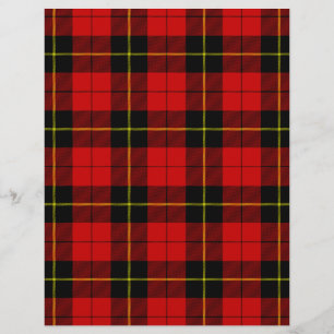 Wallace tartan red black plaid