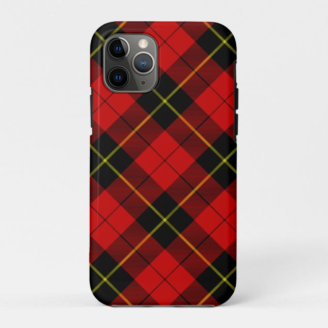 Wallace tartan red black plaid Case-Mate iPhone case (Back)