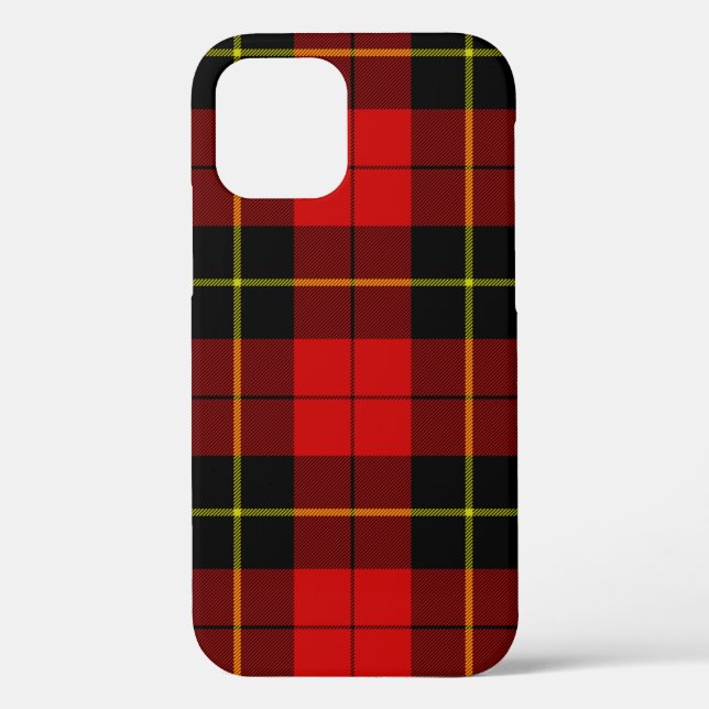 Wallace tartan red black plaid Case-Mate iPhone case (Back)