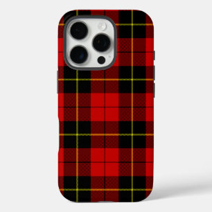 Wallace tartan red black plaid iPhone 16 pro case