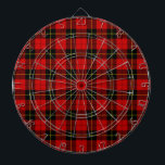 Wallace tartan red black plaid dartboard<br><div class="desc">Wallace clan tartan red black plaid</div>