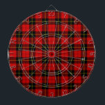 Wallace tartan red black plaid dartboard<br><div class="desc">Wallace clan tartan red black plaid</div>