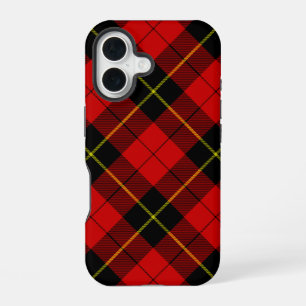 Wallace tartan red black plaid iPhone 16 case