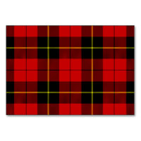 Wallace tartan red black plaid