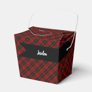 Wallace Tartan Scottish Clan Plaid Favour Box