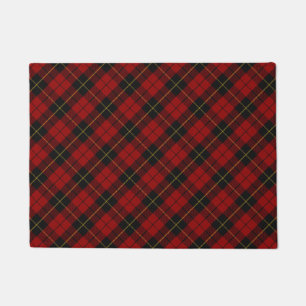Wallace Tartan Scottish Clan Plaid Pattern Doormat