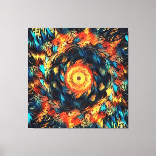 Wallburst Stretched Canvas Print