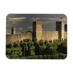 Walled city of Monteriggioni, in the province of Magnet