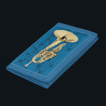 Wallet - Mellophone - Pick colour   Style<br><div class="desc">Wallet with mellophone and sheet music.  Use the “Customise” button to edit; pick your wallet style,  colour,  change background colour,  add images or text.</div>