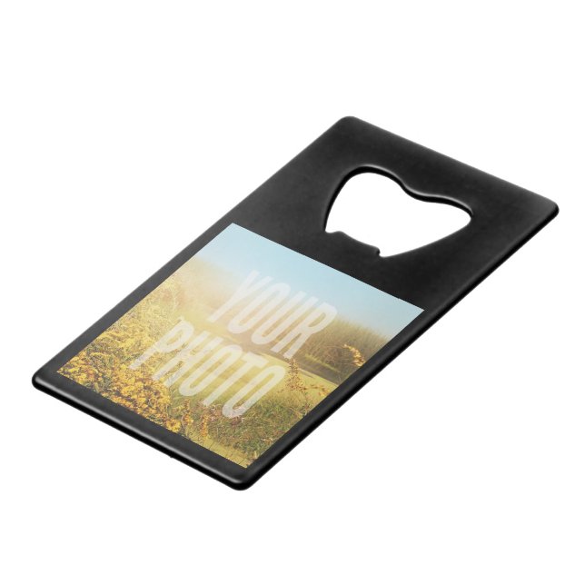 Wallet Size Bottle Opener Fit Template (Front Angled)
