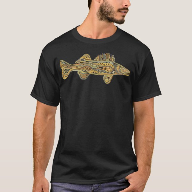 Walleye Delicacy Of The North T-Shirt (Front)