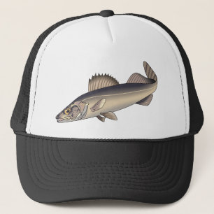Walleye Fish Trucker Hat